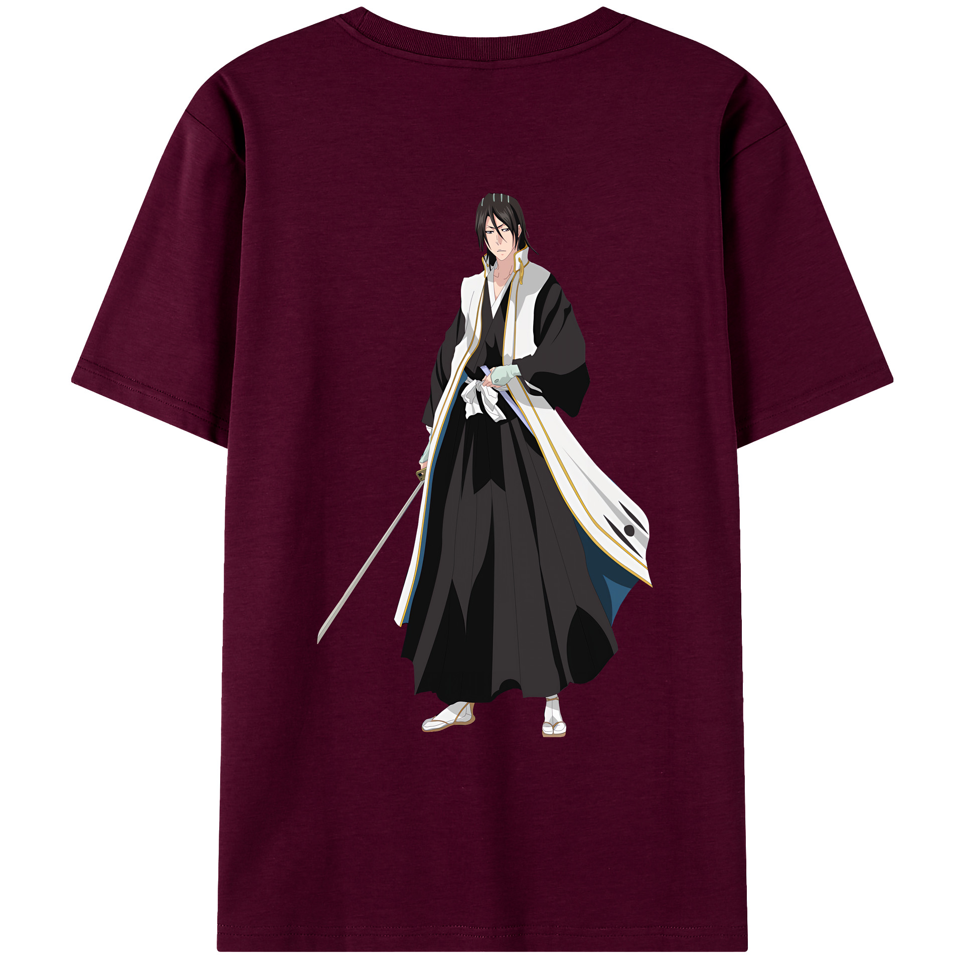 （画像用） ブリーチ くちき びゃくや BLEACH Kuchiki Byakuya レディース半袖Tシャツ(バックプリント)